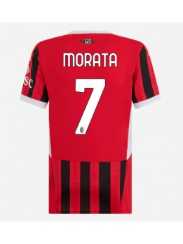 AC Milan Alvaro Morata #7 Heimtrikot für Frauen 2024-25 Kurzarm